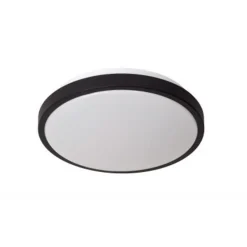 Lucide DASHER Plafonnière Badk.-Zwart-Ø29,3-LED-12W-2700K