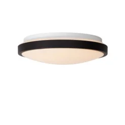 Lucide DASHER Plafonnière Badk.-Zwart-Ø29,3-LED-12W-2700K