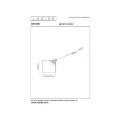 Lucide DAVOS Tafellamp-Transp.-1xE27-60W-Glas