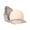 Lucide DAVY Wandlamp Badk.-Zwart-1xG9-33W-IP44-Glas