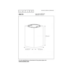 Lucide DELTO - Plafondspot - LED Dim to warm - GU10 - 1x5W 2200K/3000K - Grijs