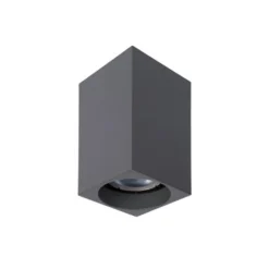 Lucide DELTO - Plafondspot - LED Dim to warm - GU10 - 1x5W 2200K/3000K - Grijs