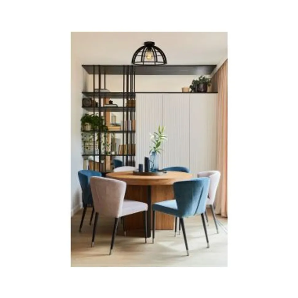 Lucide DIKRA Plafonnière-Zwart-1xE27-60W-Metaal