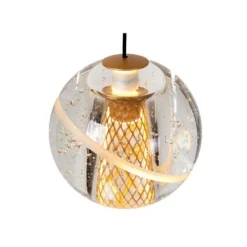 Lucide DILENKO Hanglamp-Mat Go.-Ø31-LED Dimb.-3,5W-2700K