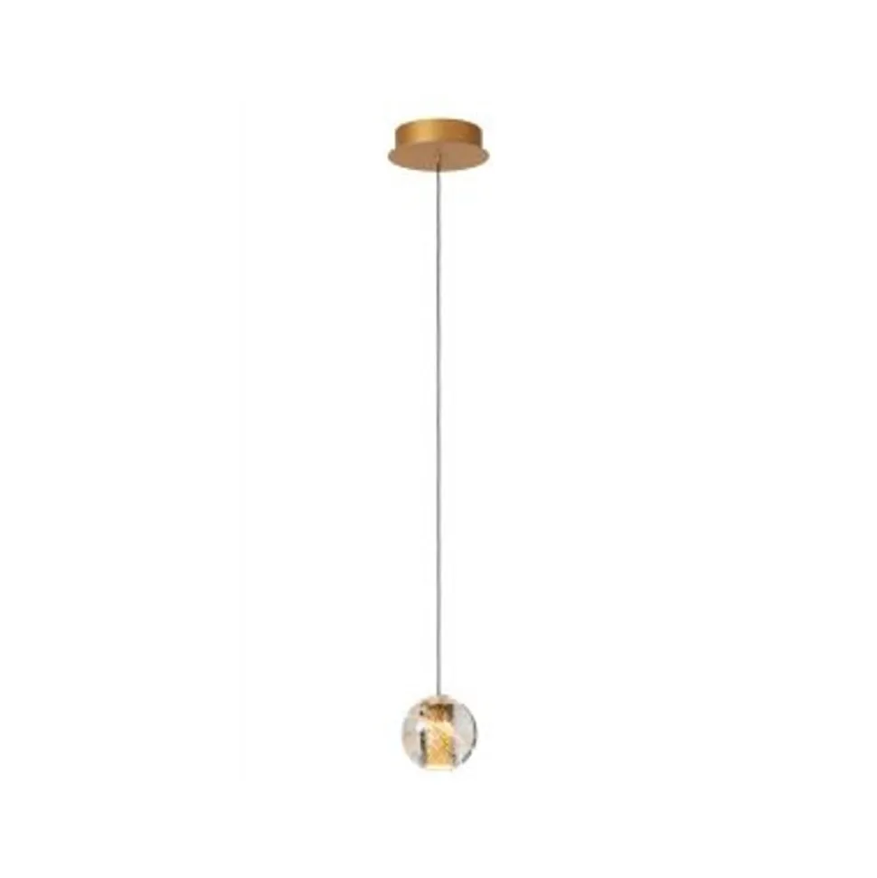 Lucide DILENKO Hanglamp-Mat Go.-Ø14-LED-4,2W-2700K-Glas