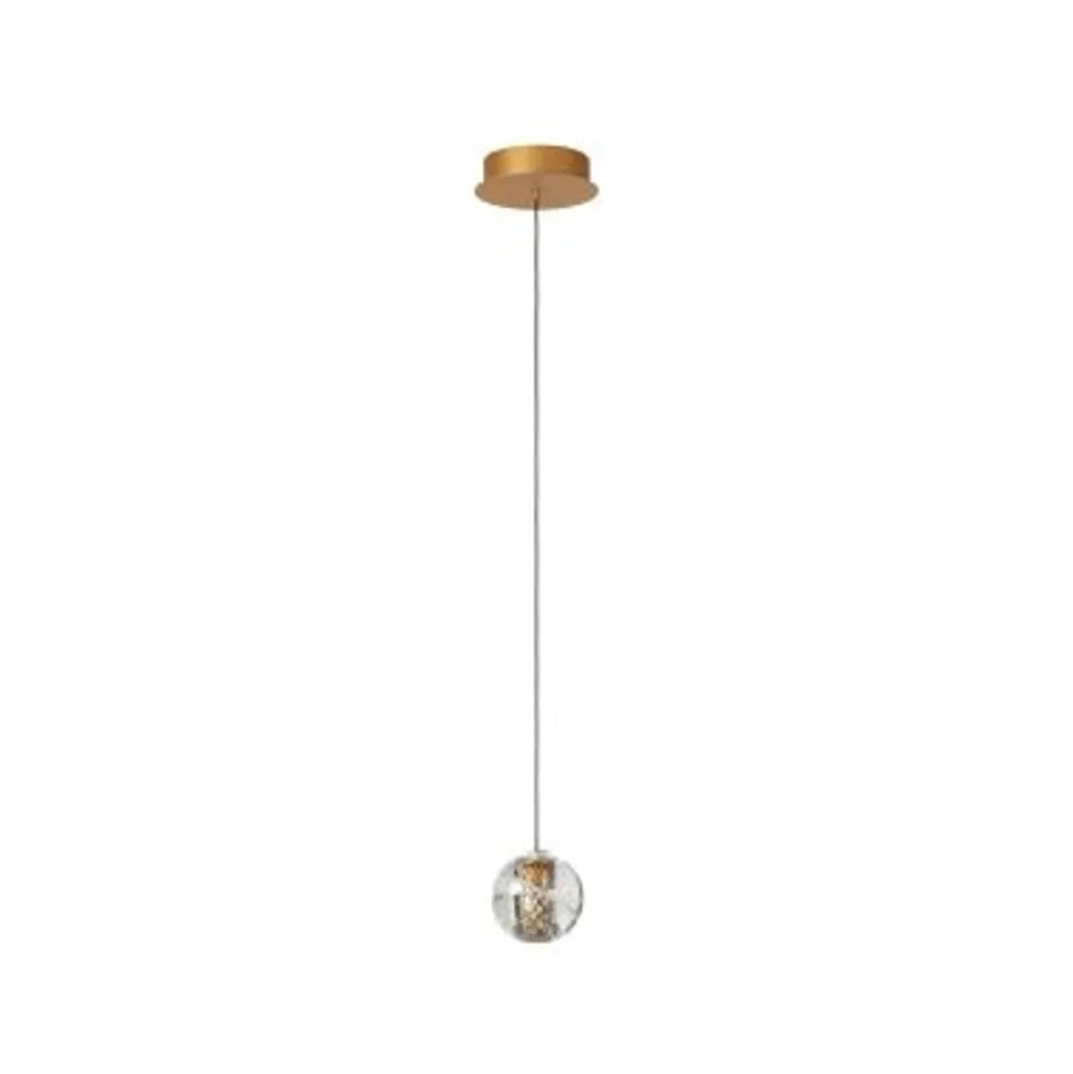 Lucide DILENKO Hanglamp-Mat Go.-Ø14-LED-4,2W-2700K-Glas