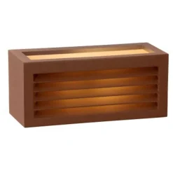 Lucide DIMO - Wandlamp Buiten - 1xE27 - IP54 - Roest bruin