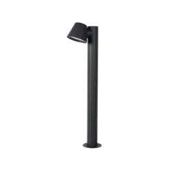 Lucide DINGO-LED - Sokkellamp Buiten - Ø 11,5 cm - LED Dimb. - GU10 - 1x5W 3000K - IP44 - Antraciet Lucide