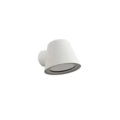 Lucide DINGO-LED - Wandlamp Buiten - LED Dimb. - GU10 - 1x5W 3000K - IP44 - Wit Lucide