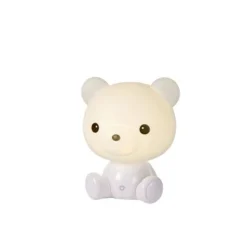 Lucide DODO Bear - Tafellamp Kinderkamer - LED Dimb. - 3 StepDim - Wit