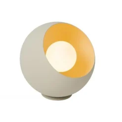 Lucide DOREDOS Tafellamp-Beige-Ø20-1xE27-40W-Metaal