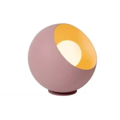 Lucide DOREDOS Tafellamp-Roze-Ø20-1xE27-40W-Metaal