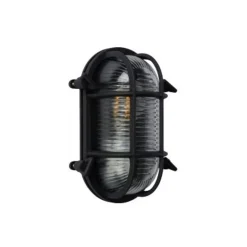 Lucide DUDLEY - Wandlamp Buiten - 1xE27 - IP65 - Zwart