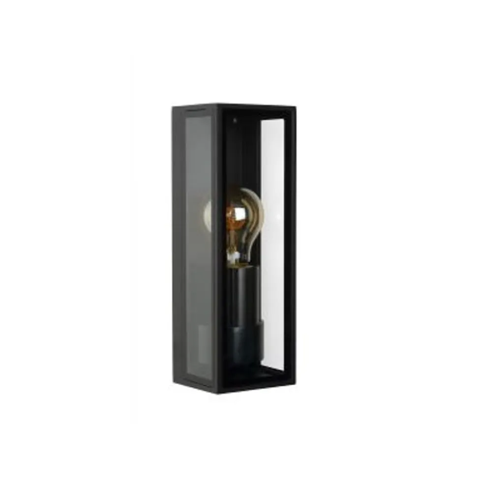 Lucide DUKAN - Wandlamp Buiten - 1xE27 - IP65 - Zwart