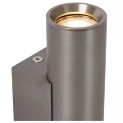 Lucide DUPLA - Wandspot / Wandlamp - 2xGU10 (MR11) - Grijs ijzer