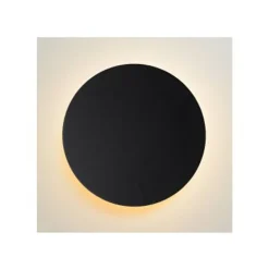 Lucide EKLYPS LED - Wandlamp - Ø 25 cm - LED - 1x9W 3000K - Zwart Lucide