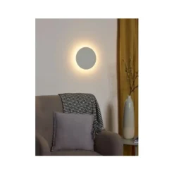 Lucide EKLYPS LED - Wandlamp - Ø 25 cm - LED - 1x9W 3000K - Wit Lucide