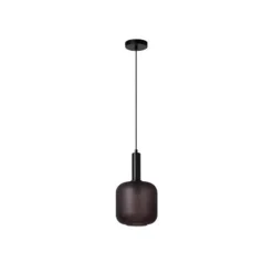 Lucide ELOISE Hanglamp-Zwart-Ø21-1xE27-40W-Glas
