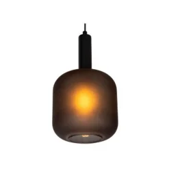 Lucide ELOISE Hanglamp-Zwart-Ø40-3xE27-40W-Glas