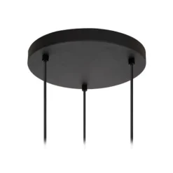 Lucide ELOISE Hanglamp-Zwart-Ø40-3xE27-40W-Glas