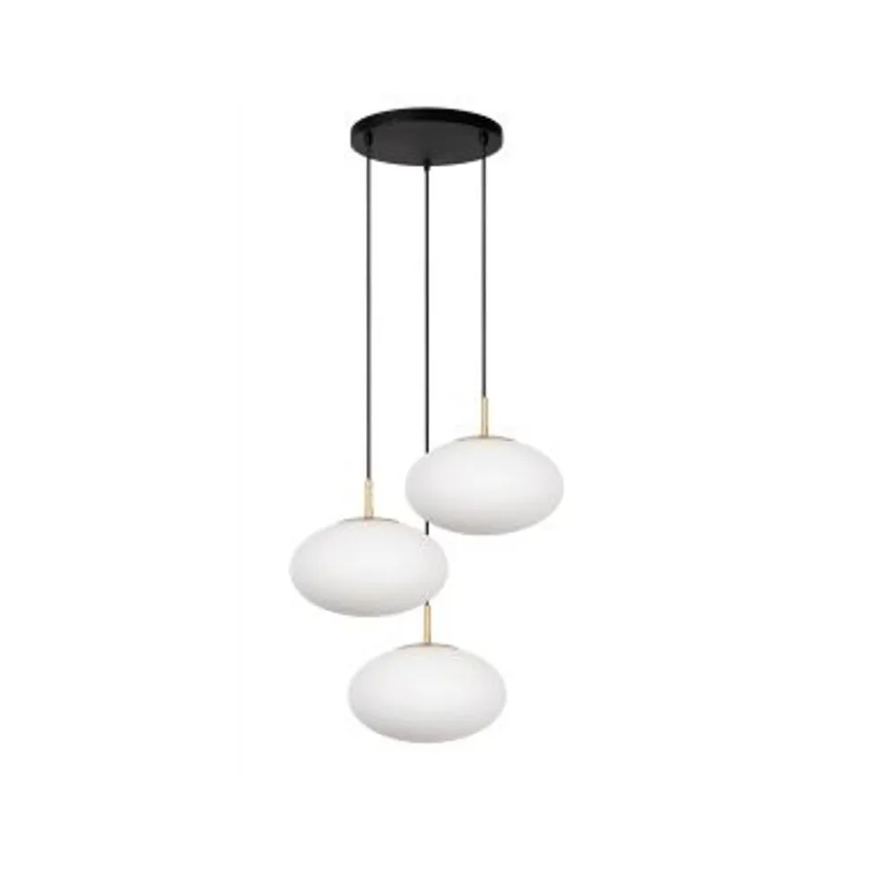 Lucide ELYSEE Hanglamp-Opaal-Ø55-3xE27-40W-Glas