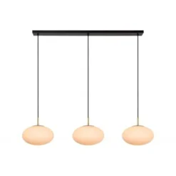 Lucide ELYSEE Hanglamp-Opaal-3xE27-40W-Glas
