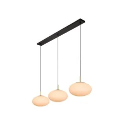 Lucide ELYSEE Hanglamp-Opaal-3xE27-40W-Glas