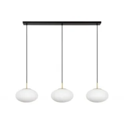 Lucide ELYSEE Hanglamp-Opaal-3xE27-40W-Glas