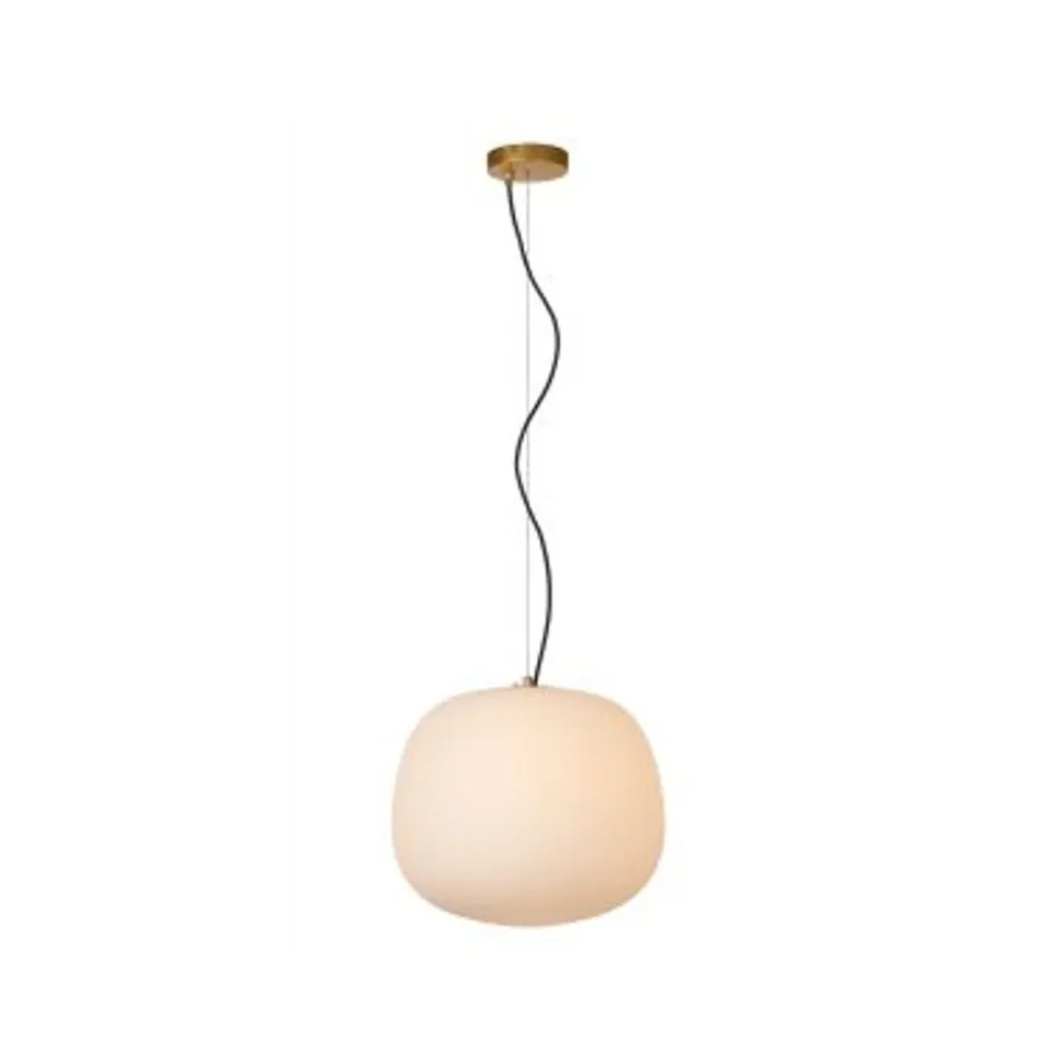 Lucide ELYSEE Hanglamp-Opaal-Ø38-1xE27-40W-Glas