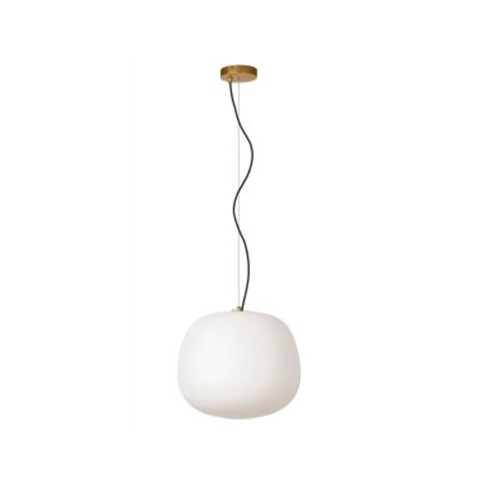 Lucide ELYSEE Hanglamp-Opaal-Ø38-1xE27-40W-Glas