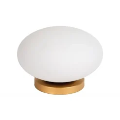 Lucide ELYSEE Tafellamp-Opaal-Ø30-1xE27-40W-Glas