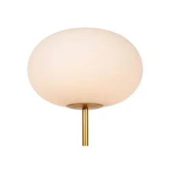 Lucide ELYSEE Vloerlamp-Opaal-Ø38-1xE27-40W-Glas