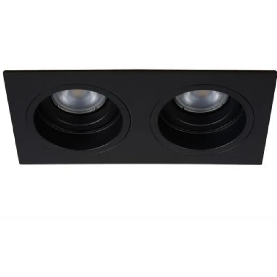 Lucide EMBED - Inbouwspot - 2xGU10 - Zwart Lucide