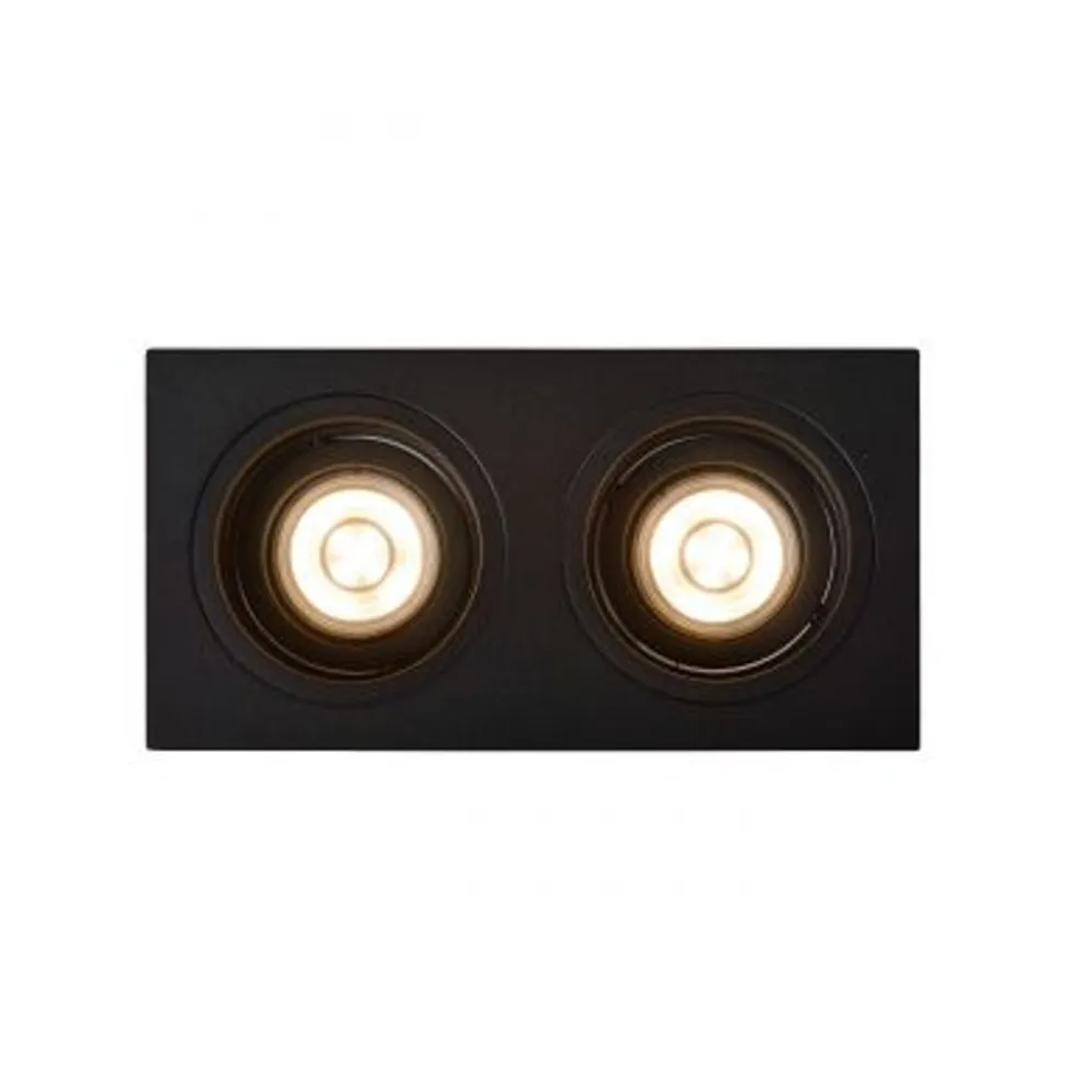 Lucide EMBED - Inbouwspot - 2xGU10 - Zwart Lucide