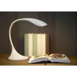 Lucide EMIL - Bureaulamp - Ø 17 cm - LED Dimb. - 1x6W 3000K - Wit Lucide