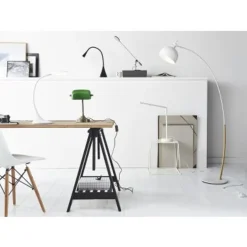 Lucide EMIL - Bureaulamp - Ø 17 cm - LED Dimb. - 1x6W 3000K - Wit Lucide