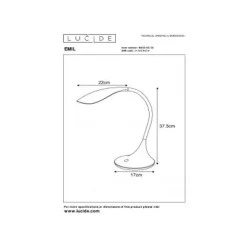 Lucide Emil Bureellamp Led 6W 3000K 550Lm 186520630