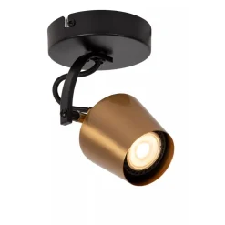 Lucide EMILE - Plafondspot - Ø 10,5 cm - 1xGU10 - Mat Goud / Messing