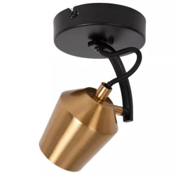 Lucide EMILE - Plafondspot - Ø 10,5 cm - 1xGU10 - Mat Goud / Messing