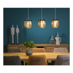 Lucide ERYN - Hanglamp - 3xE27 - Chroom