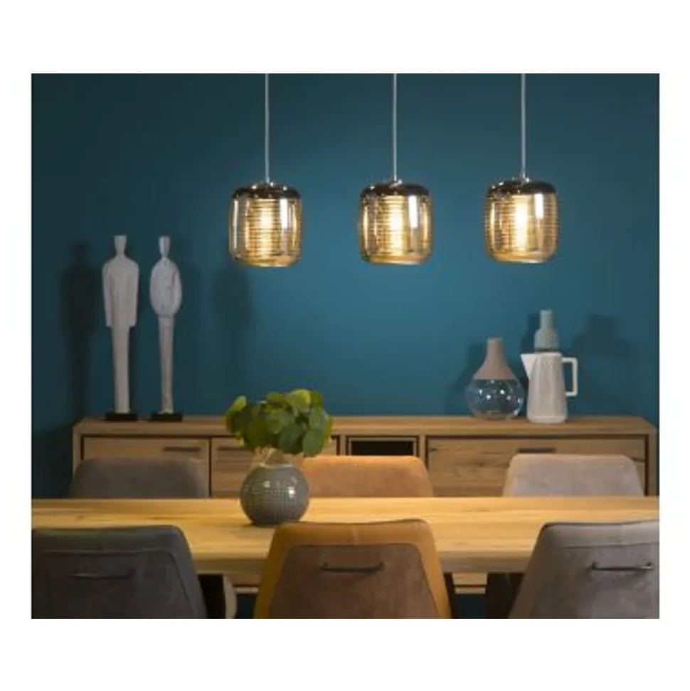 Lucide ERYN - Hanglamp - 3xE27 - Chroom