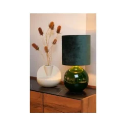 Lucide ESTERAD Tafellamp-Groen-1xE14-60W-Glas