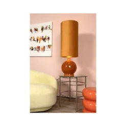 Lucide ESTERAD Vloerlamp-Okerge.-Ø34-1xE27-60W-Glas