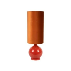 Lucide ESTERAD Vloerlamp-Oranje-Ø34-1xE27-60W-Glas