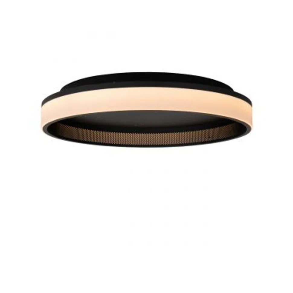 Lucide ESTREJA Plafonnière-Zwart-Ø40-LED Dimb.-40W