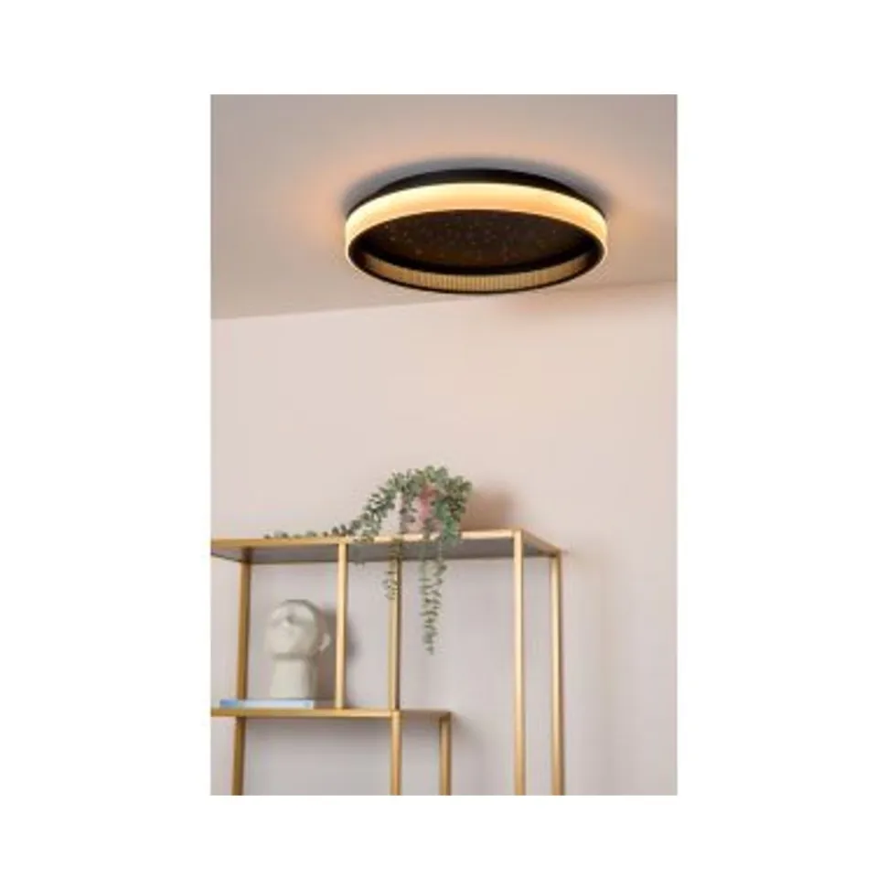 Lucide ESTREJA Plafonnière-Zwart-Ø40-LED Dimb.-40W