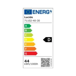 Lucide ESTREJA Plafonnière-Zwart-Ø40-LED Dimb.-40W