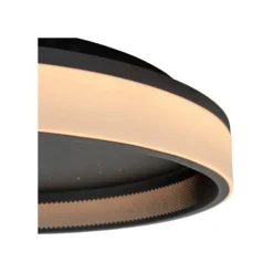 Lucide ESTREJA Plafonnière-Zwart-Ø40-LED Dimb.-40W