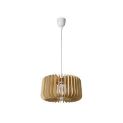 Lucide ETTA - Hanglamp - Ø 29 cm - 1xE27 - Licht hout