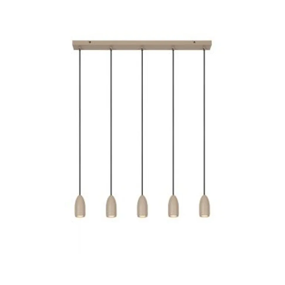 Lucide EVORA Hanglamp-Taupe-Ø10-5xGU10-35W-Metaal